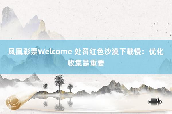 凤凰彩票Welcome 处罚红色沙漠下载慢：优化收集是重要