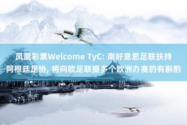 凤凰彩票Welcome TyC: 南好意思足联扶持阿根廷足协， 将向欧足联提多个欧洲办赛的有斟酌