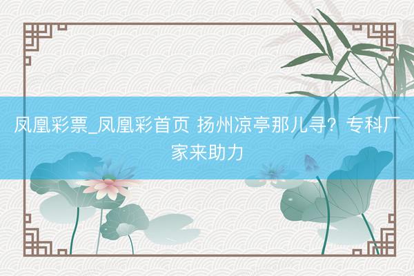 凤凰彩票_凤凰彩首页 扬州凉亭那儿寻？专科厂家来助力