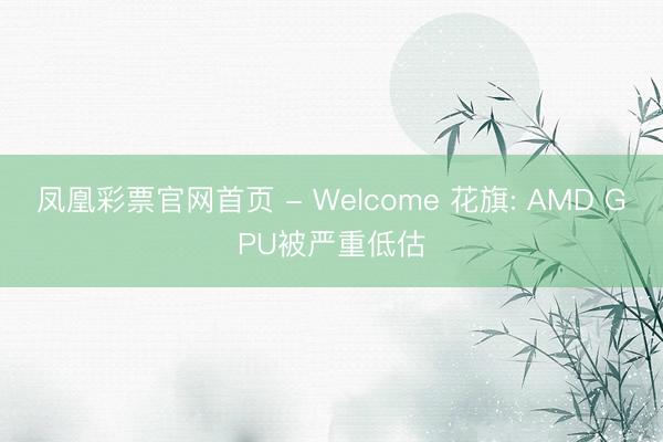 凤凰彩票官网首页 - Welcome 花旗: AMD GPU被严重低估